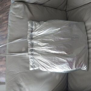 Zara metallic tote bag